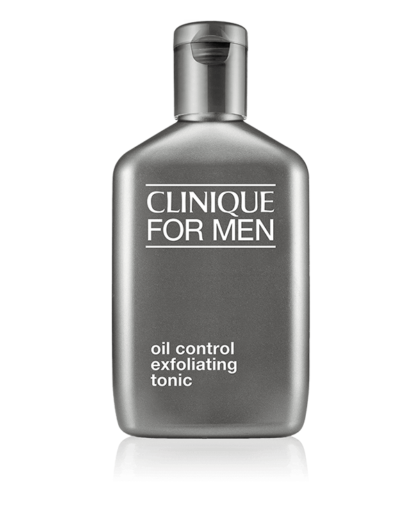 Tonikum regulující tvorbu mazu Oil Control Exfoliating Tonic, Denní exfoliace pro normální až mastnou pleť. Odstraňuje přebytečný maz a odumřelé buňky, čistí póry a připravuje pleť na holení.