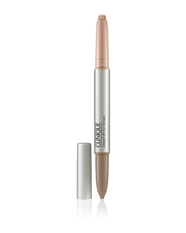 Tužka na obočí 2v1 Instant Lift For Brows, S touto tužkou na obočí a perleťovým rozjasňovačem si okamžitě a bez námahy vytvarujete krásné obočí. Tmavou stranou snadno dokreslíte chloupky a univerzálním odstínem rozjasňovače zvýrazníte prostor pod obočím, čímž vytvoříte kontrast, se kterým vyniknou vaše oči.