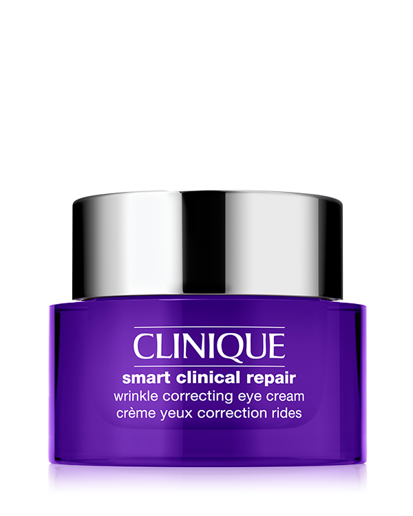 Oční krém Clinique Smart Clinical Repair™ Wrinkle Correcting Eye Cream, Pomáhá posílit dermální podpůrnou strukturu pro hladší a mladistvější vzhled pleti.