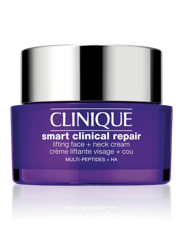 Clinique Smart Clinical Repair™ Lifting Face + Neck Cream, Účinný krém na obličej a krk viditelně vypíná a redukuje linky a vrásky.