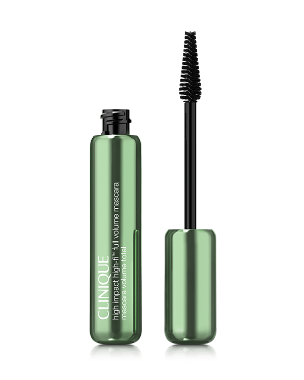 High Impact High-Fi™ Full Volume Mascara, Dosáhněte o 230 % více objemu v jednom okamžiku s ultra pigmentovanou a vlákny obohacenou řasenkou, která dodá vaším řasám maximální objem.*